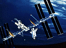 artist concept of International Space Station in orbit